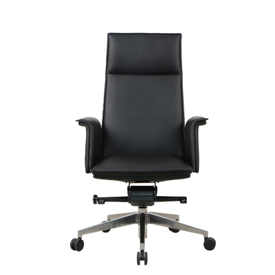 PU High Back executive black leather office chair Lumbar Support