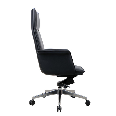 PU High Back executive black leather office chair Lumbar Support